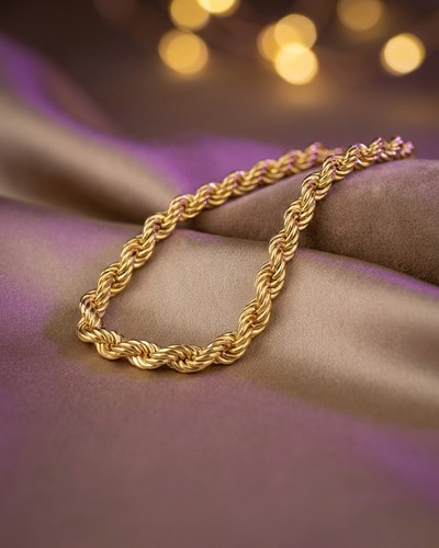 22 Ayar Altın Bileklik halat bi̇lekli̇k 5.49gr 18.5 CM - F00075