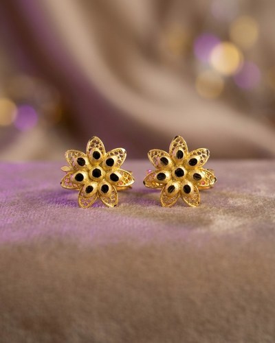 22 Ayar Altın Küpe Zarif Tasarım 3.15gr - K000667
