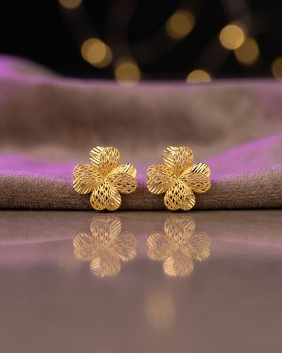 22 Ayar Altın Küpe Şık Tasarım 3.21gr - K000675