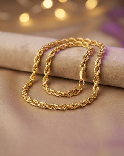 Halat Örgülü Kolye 22 Ayar 12.20gr 60 cm - Z00155