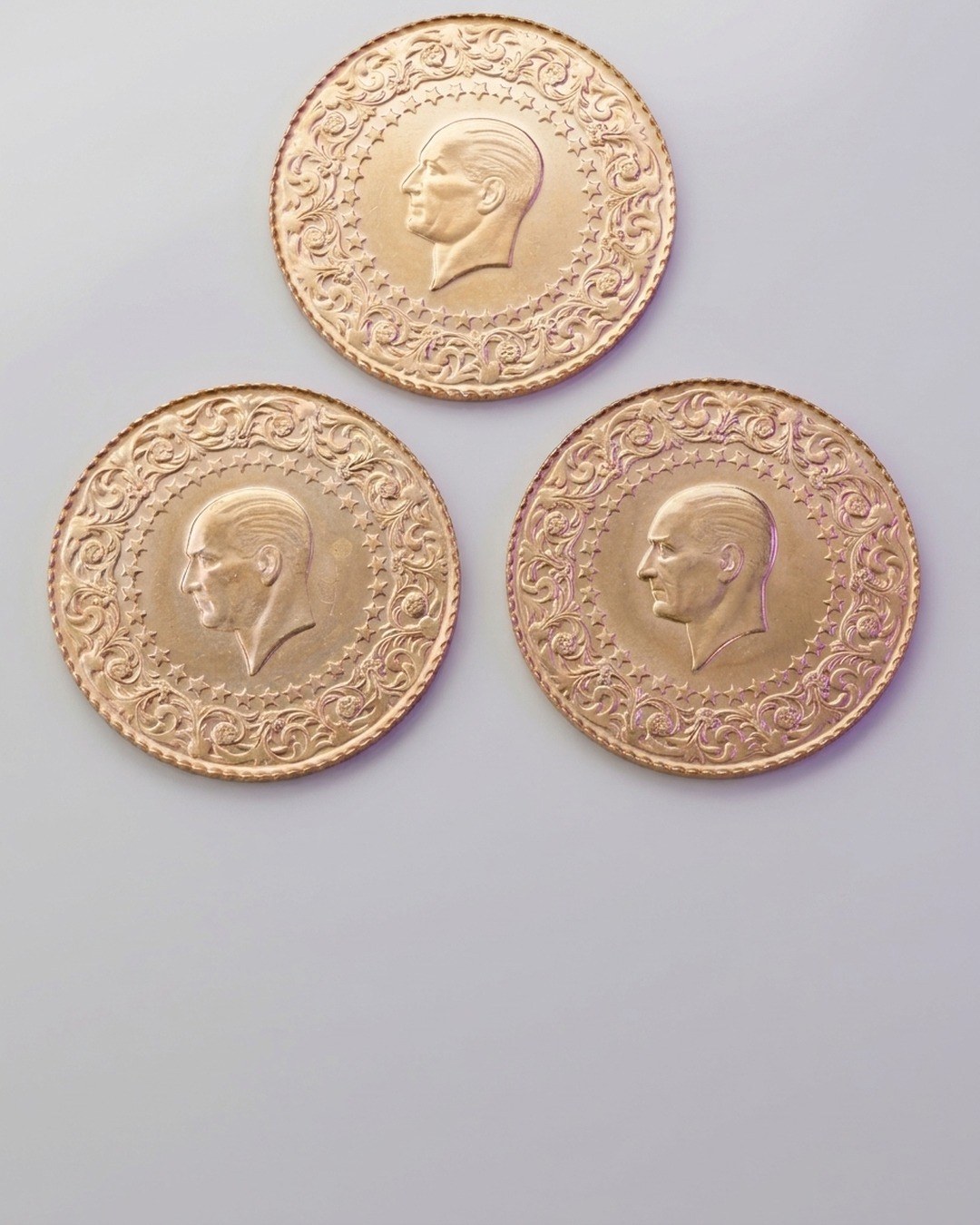 Tam Altın 2026 Yeni Tarihli Kulpsuz 3 Adet