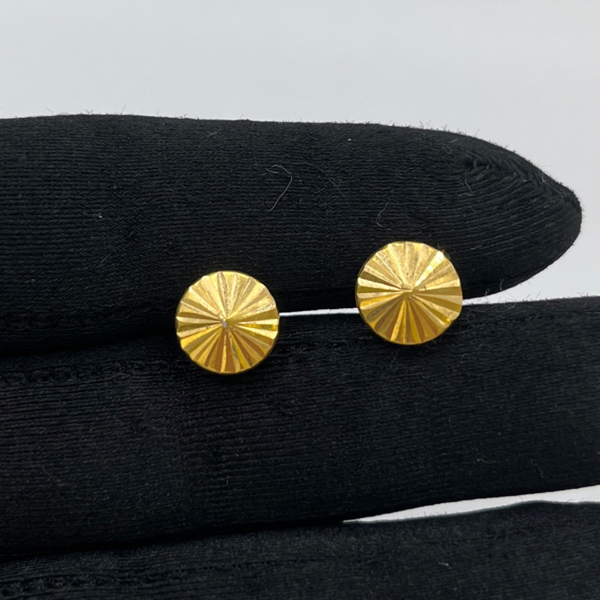 Takoz Kalemli Altın Çocuk Küpesi 22 Ayar 1.44gr - 09CK055 - Fotoğraf 1