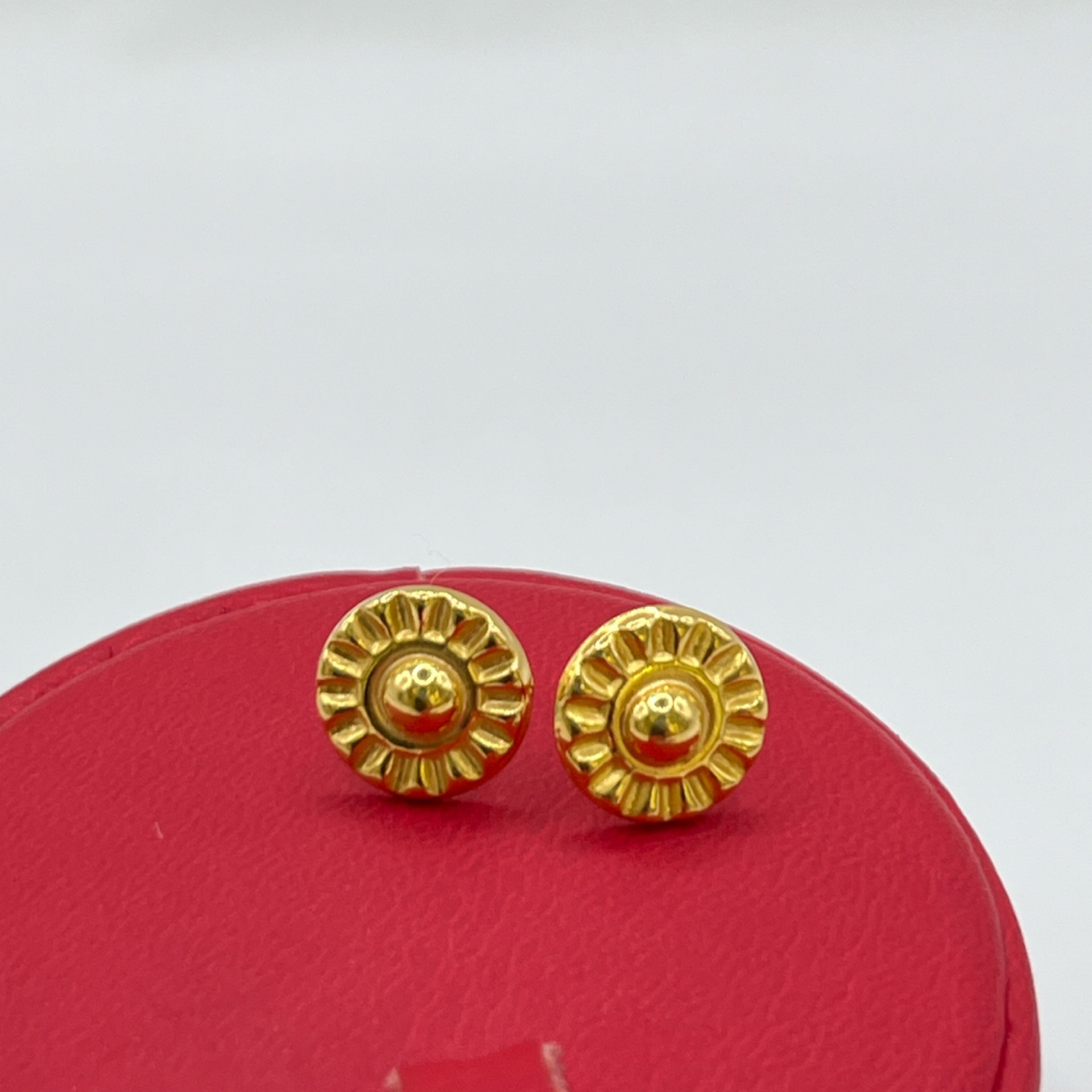 Papatya Altın Çocuk Küpesi 22 Ayar 1.16gr - 09CK057 - Fotoğraf 5