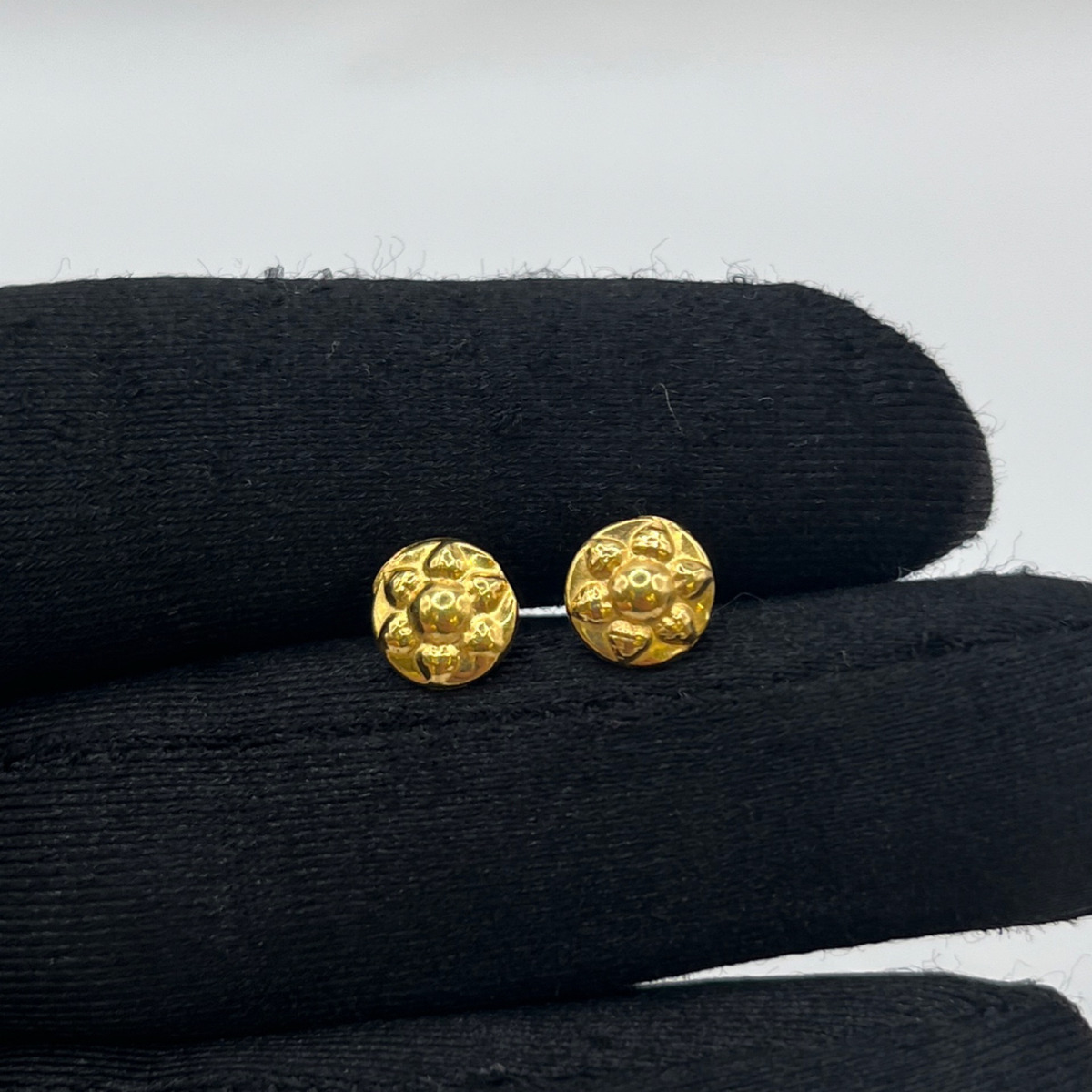 Papatya Altın Çocuk Küpesi 22 Ayar 0.93gr - 09CK091 - Fotoğraf 1