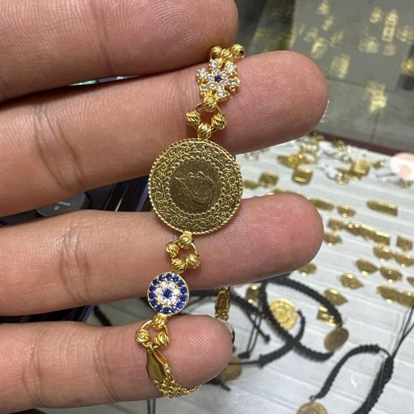 22 Ayar Altın Bileklik 9.5gr 19 cm Kadın - B000297