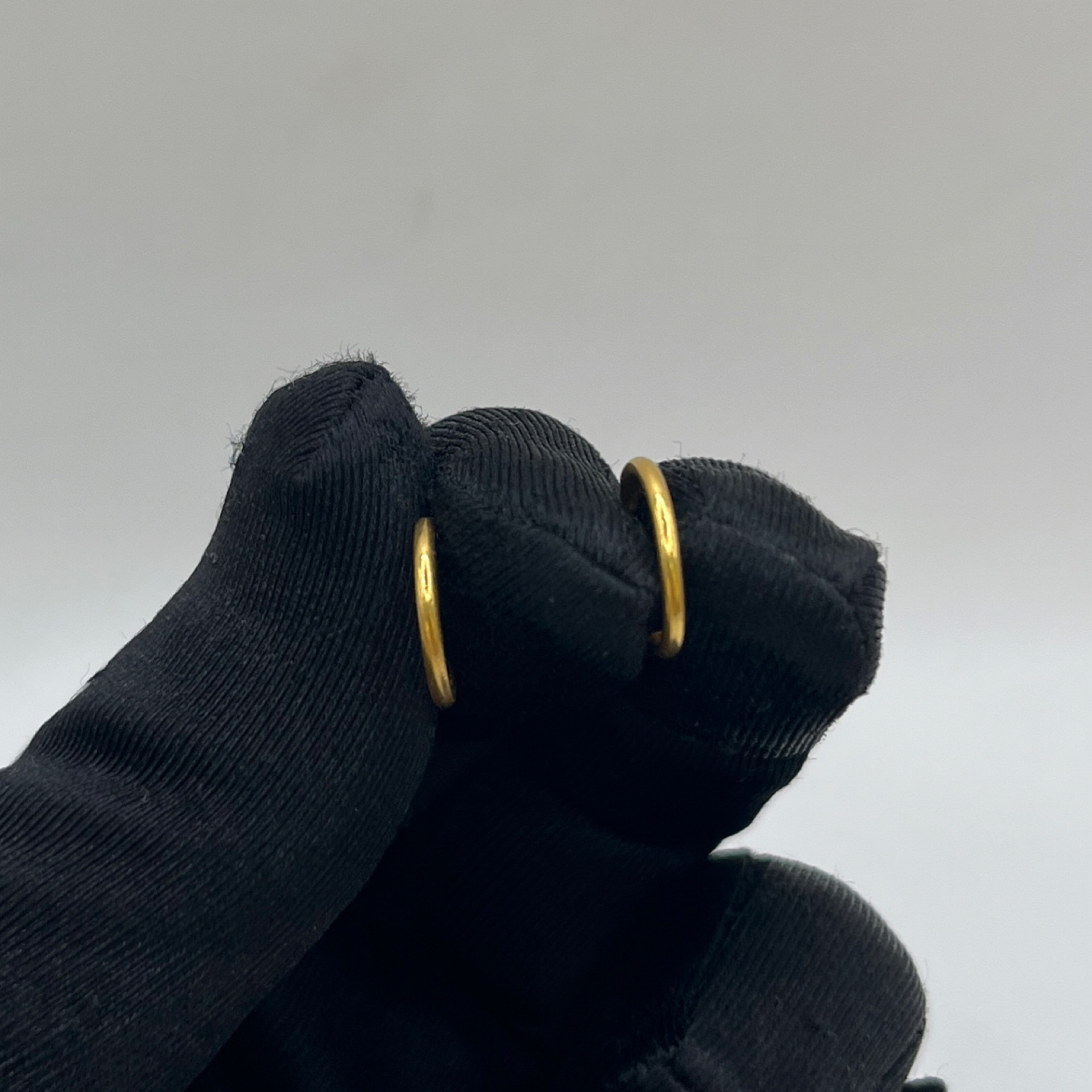 Halka Çıtçıt Altın Çocuk Küpesi 22 Ayar 0.81gr - CK00174