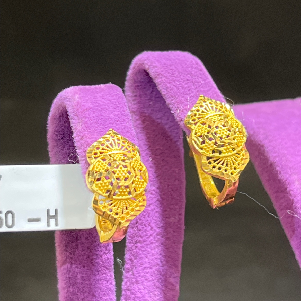 22 Ayar Altın Küpe Şık Tasarım 3.67gr - K000151 - Fotoğraf 1