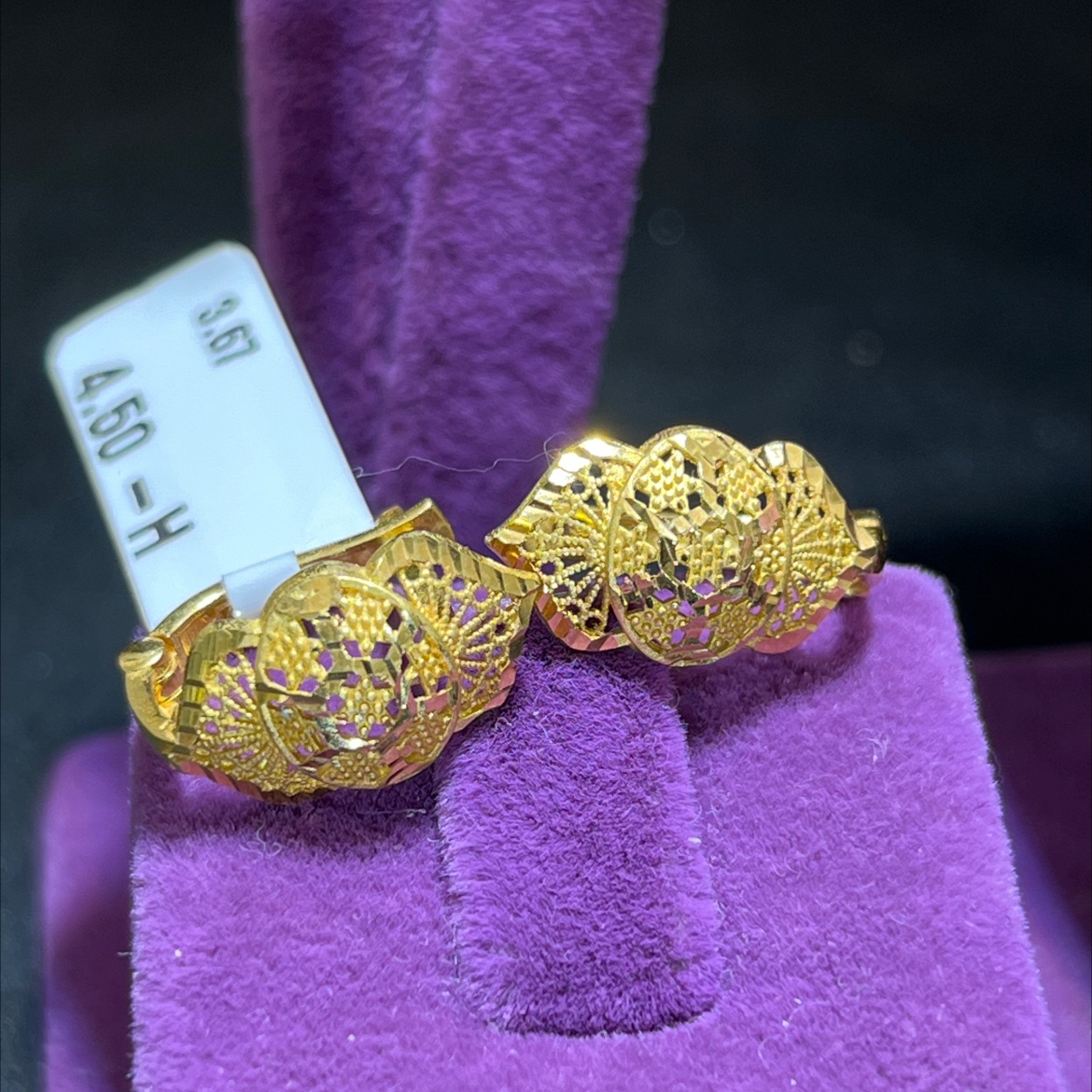 22 Ayar Altın Küpe Şık Tasarım 3.67gr - K000151 - Fotoğraf 2