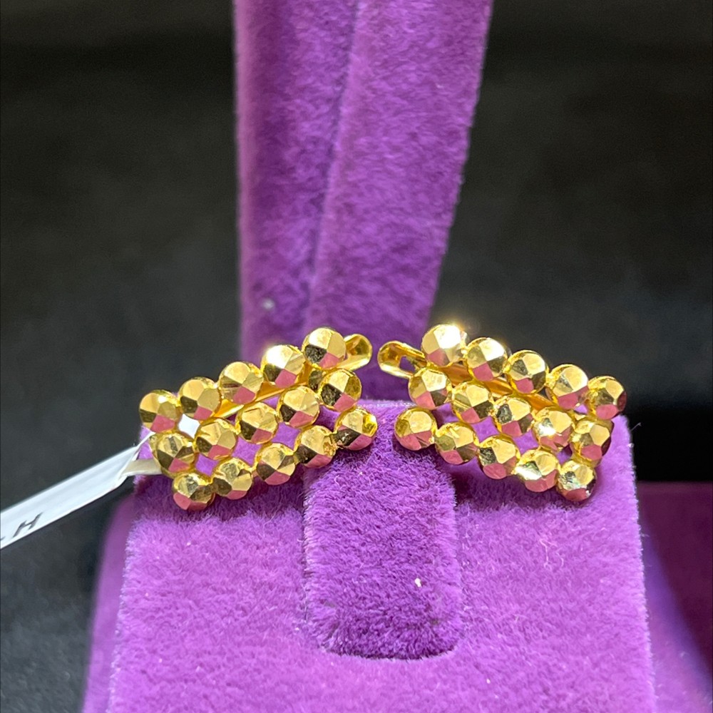 22 Ayar Altın Küpe Şık Tasarım 3.46gr - K000678 - Fotoğraf 2