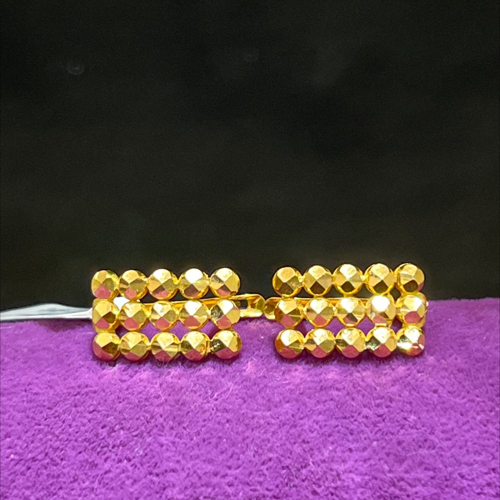 22 Ayar Altın Küpe Şık Tasarım 3.46gr - K000678 - Fotoğraf 3