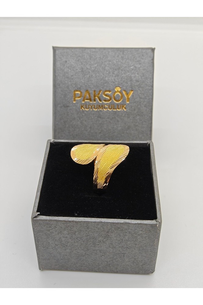 Modern Yüzük  22 Ayar Altın Yüzük Y000602 - Görsel 3
