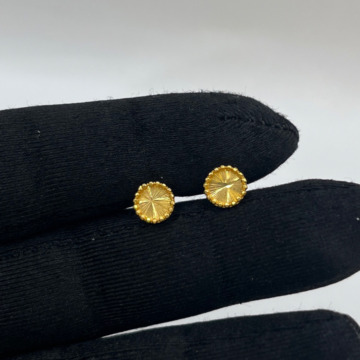 Dorikalı Çember Altın Çocuk Küpesi 22 Ayar 1.22gr - CK00196 - Fotoğraf 1