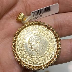 Dorikalı Göz Alıcı Şıklık Koleksiyonu 22 Ayar Altın Kolye Ucu 11.04gr - C000161 - Fotoğraf 1