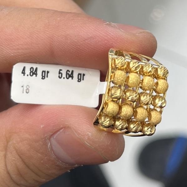 22 Ayar Altın Yüzük Dorikalı Kaburga Modern Tasarım 4.84gr 18 Numara Kadın - Y000811 - Fotoğraf 1