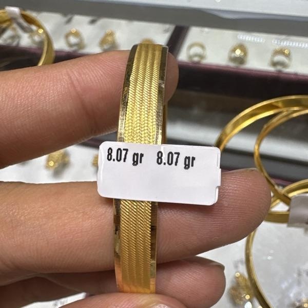 22 Ayar Altın Bilezik Paksoy Klasik Tasarım 8.07gr Kadın - BZ00620 - Fotoğraf 1