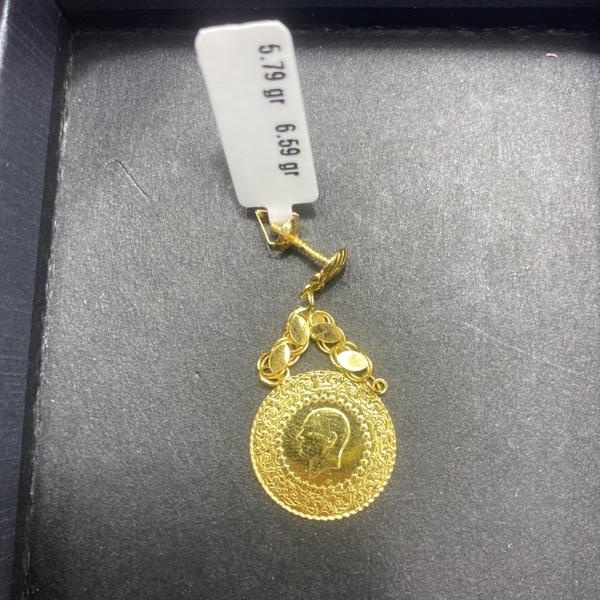 22 Ayar Altın Küpe Çeyrekli Özel Tasarım 5.79gr Kadın - K000755 - Fotoğraf 1