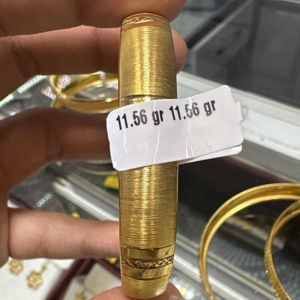 22 Ayar Altın Bilezik Şarnel Modern Tasarım 11.56gr Kadın - BZ00666 - Fotoğraf 1