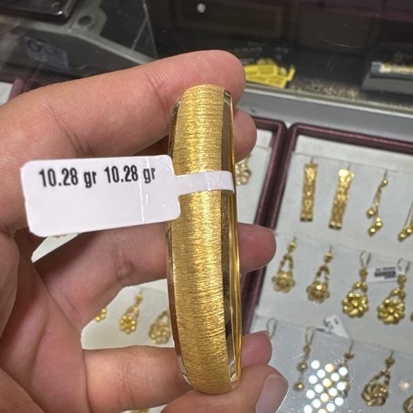 22 Ayar Altın Bilezik Şarnel Modern Tasarım 10.28gr Kadın - BZ00668 - Fotoğraf 1