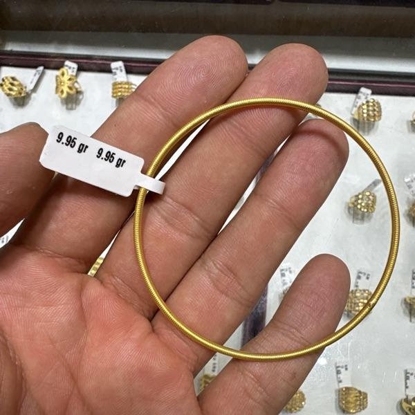 22 Ayar Altın Bilezik Paksoy Modern Tasarım 9.95gr Kadın Hediye - BZ00671 - Fotoğraf 1