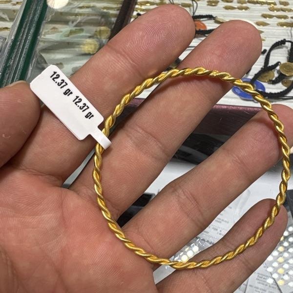 Kıvrım Tasarımı 22 Ayar Altın Bilezik 12.37gr - BZ00679 - Fotoğraf 1
