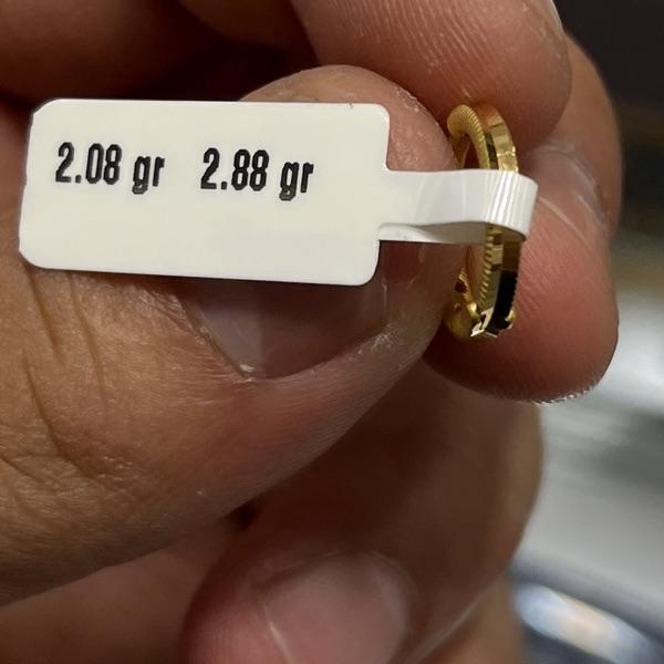 Halka Tasarım 22 Ayar Altın Küpe 2.08gr - K000762 - Fotoğraf 1