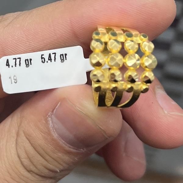 Yarım Dorika Model 22 Ayar Altın Yüzük 5.47gr 19 Numara - Y000833