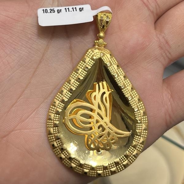 Tuğra Tasarım 22 Ayar Altın Kolye Ucu 10.25gr - C000174 - Fotoğraf 1
