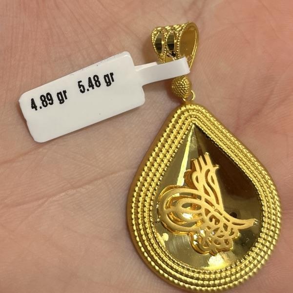 Tuğra Model 22 Ayar Altın Kolye Ucu 4.89gr - C000180 - Fotoğraf 1