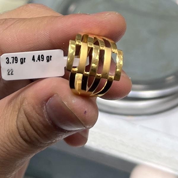 Kaburga Model 22 Ayar Altın Yüzük 3.79gr 22 Numara - Y000842 - Fotoğraf 1