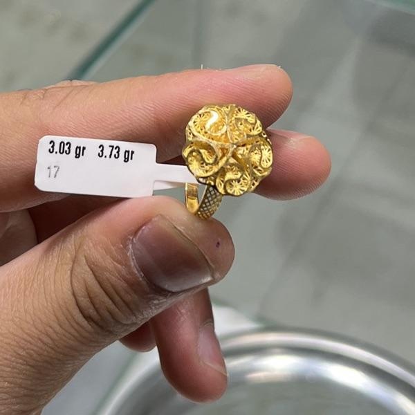Gül Model 22 Ayar Altın Yüzük 3.03gr 17 Numara - Y000844 - Fotoğraf 1