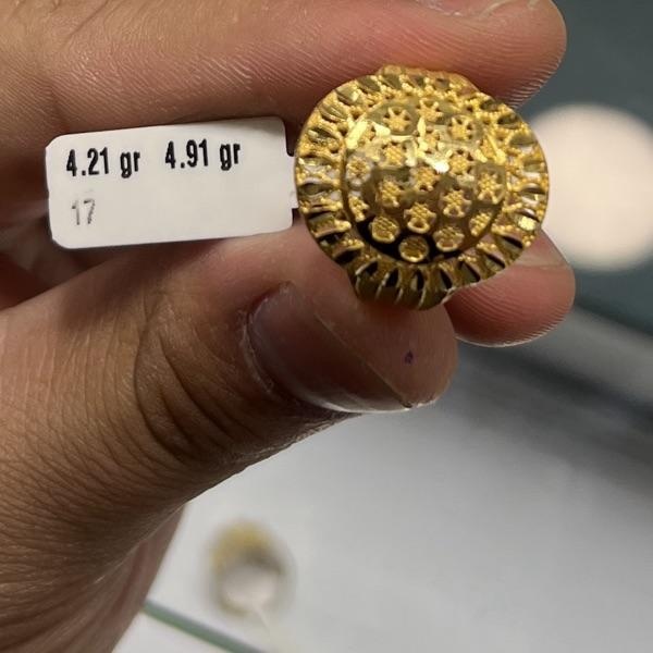 Paksoy Tasarımı 22 Ayar Altın Yüzük 4.21gr 17 Numara - Y000852 - Fotoğraf 1