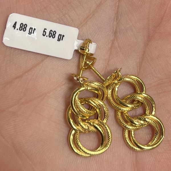 Samanyolu Tasarım 22 Ayar Altın Küpe 4.88gr Standart - K000767 - Fotoğraf 1