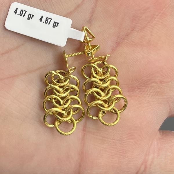 Uzay Yolu 22 Ayar Altın Küpe 4.07gr Standart - K000768 - Fotoğraf 1