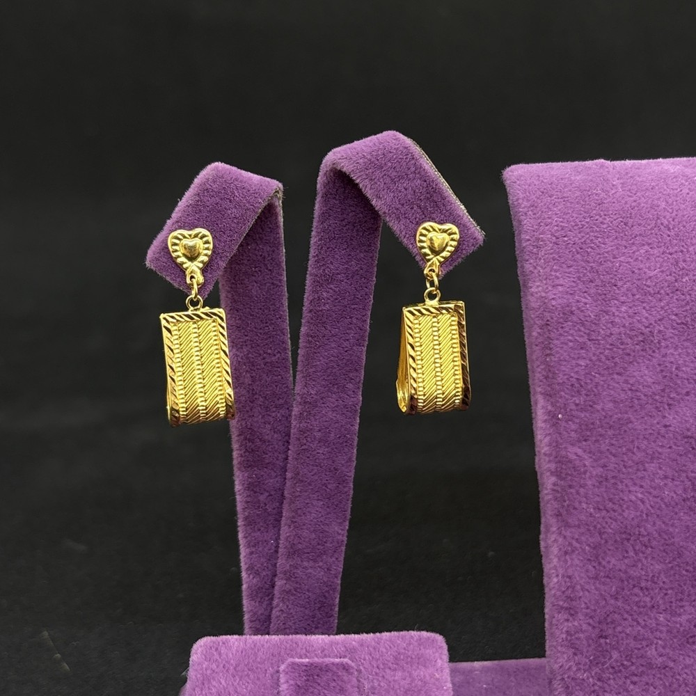 Hasır Model 22 Ayar Altın Küpe 3.43gr Standart - K000773 - Fotoğraf 1