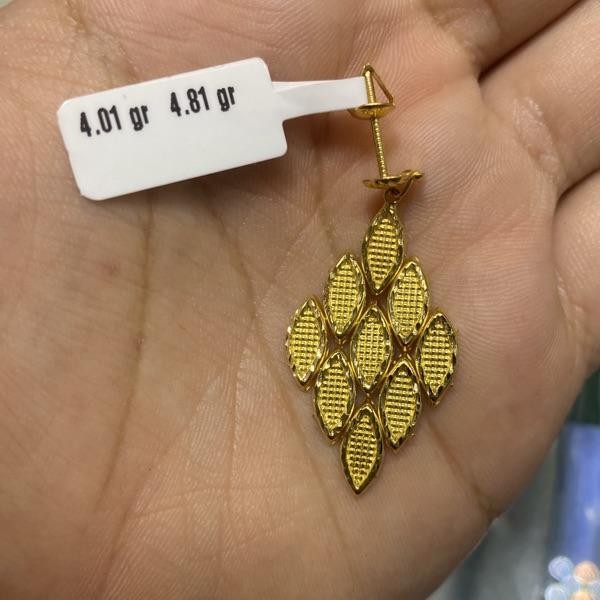 Baklava Dilimi 22 Ayar Altın Küpe 4.81gr Standart - K000778