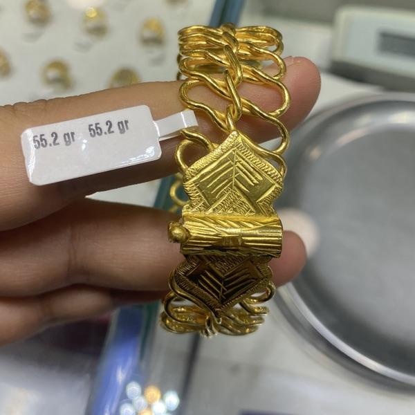 MARAŞ BURMASI 22 Ayar Altın Bilezik 55.2gr - BZ00702 - Fotoğraf 1