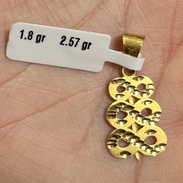 Prenses Sonsuzluk 22 Ayar Altın Kolye Ucu 2.57gr - C000188