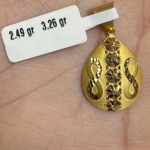 Sonsuzluk Tasarımı 22 Ayar Altın Kolye Ucu 2.49gr - C000189 - Fotoğraf 1