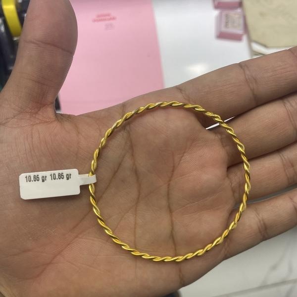 Kıvırcık Model 22 Ayar Altın Bilezik 10.65gr - BZ00715 - Fotoğraf 1