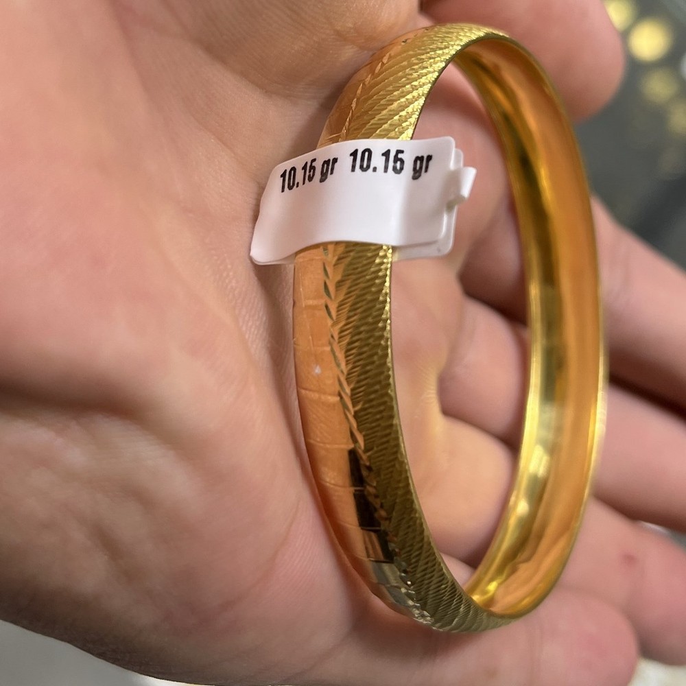 Yılan Desenli 22 Ayar Altın Bilezik 10.15gr - BZ000764