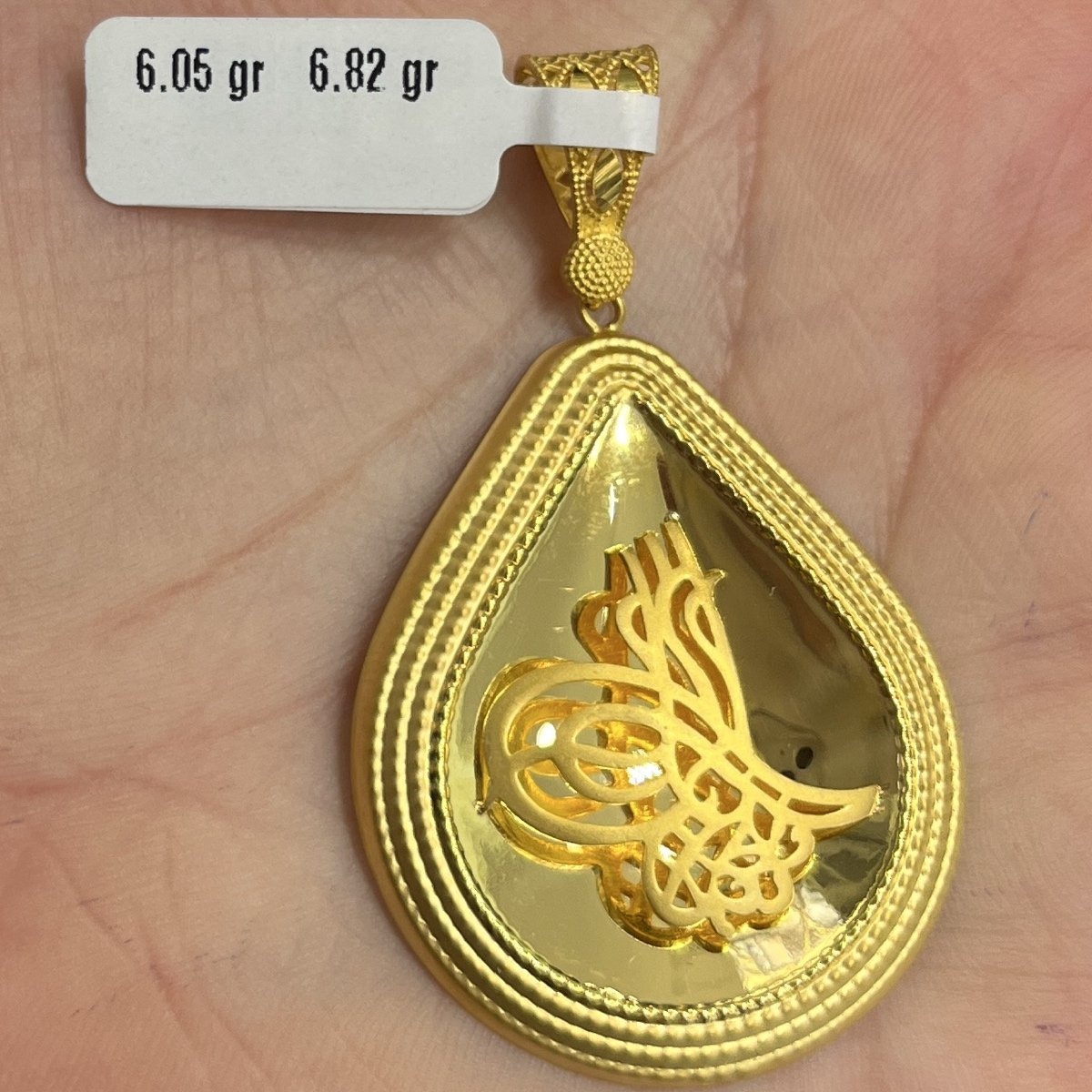 Tuğra Tasarımı 22 Ayar Altın Kolye Ucu 6.05gr - C000202 - Fotoğraf 1