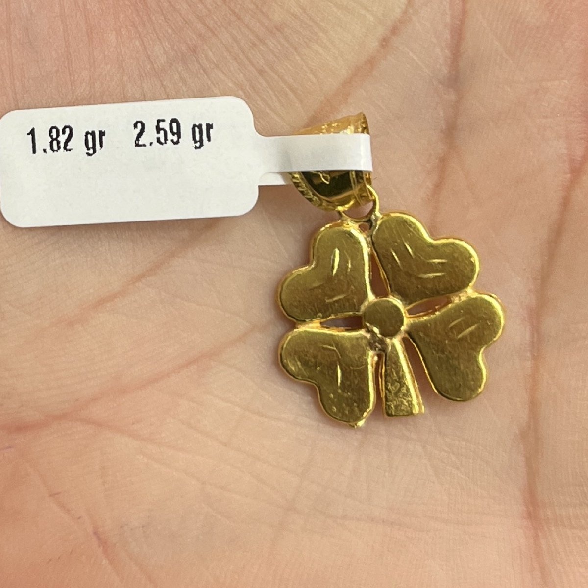 Yonca Model 22 Ayar Altın Kolye Ucu 1.82gr - C000207 - Fotoğraf 1