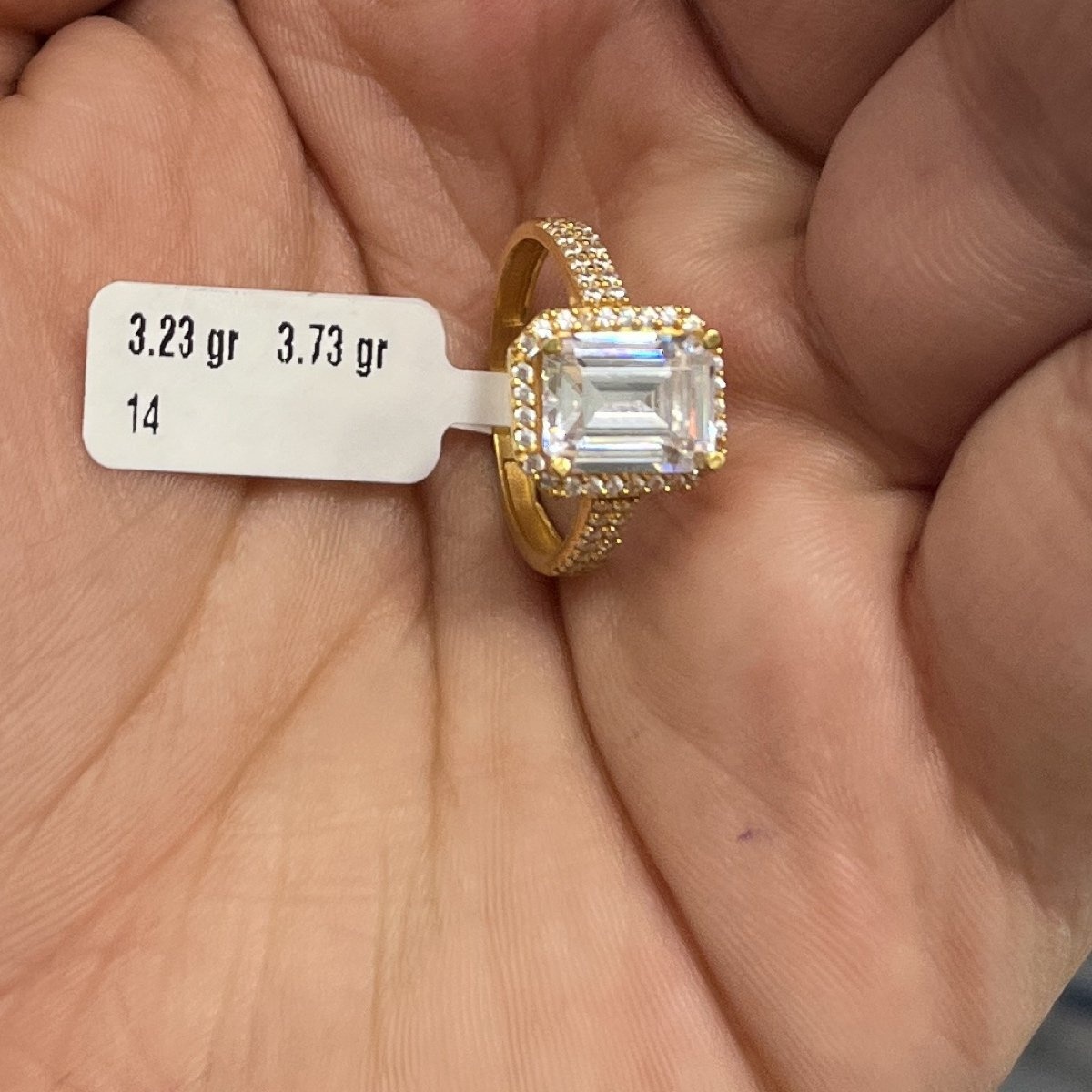 Baget Tasarım 22 Ayar Altın Yüzük 3.23gr 14 Numara - T000211 - Fotoğraf 1
