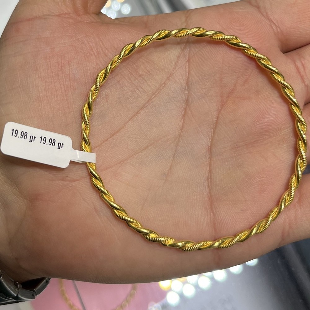 Kıvrılma Modeli 22 Ayar Altın Bilezik 19.98gr - BZ00769