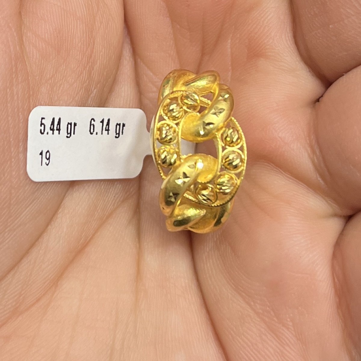 Gurmet Tarzı 22 Ayar Altın Yüzük 5.44gr 19 Numara - Y000856 - Fotoğraf 1
