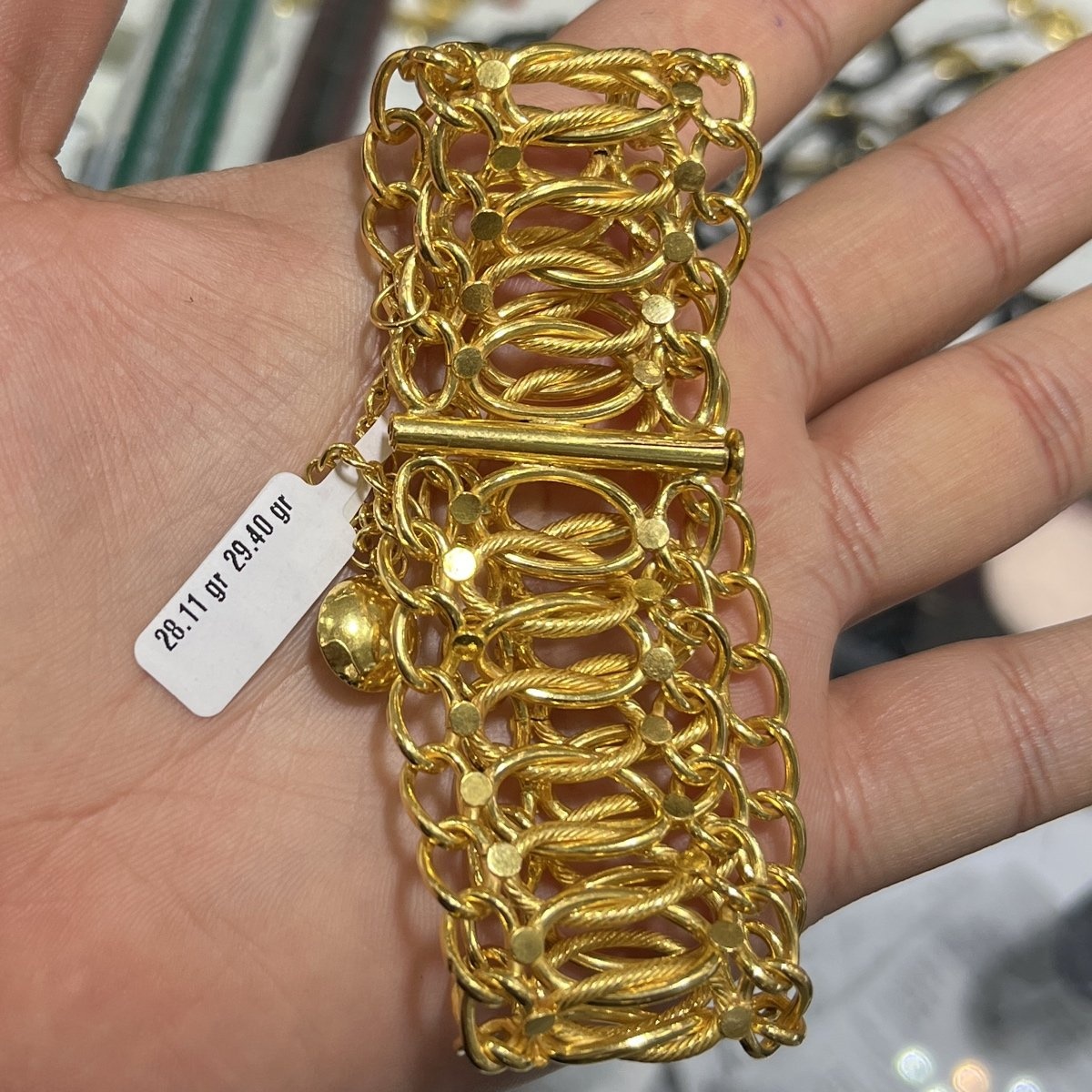 22 Ayar Altın Bileklik Modern Fidan Tasarım 28.11gr Kadın - B000723 - Fotoğraf 1