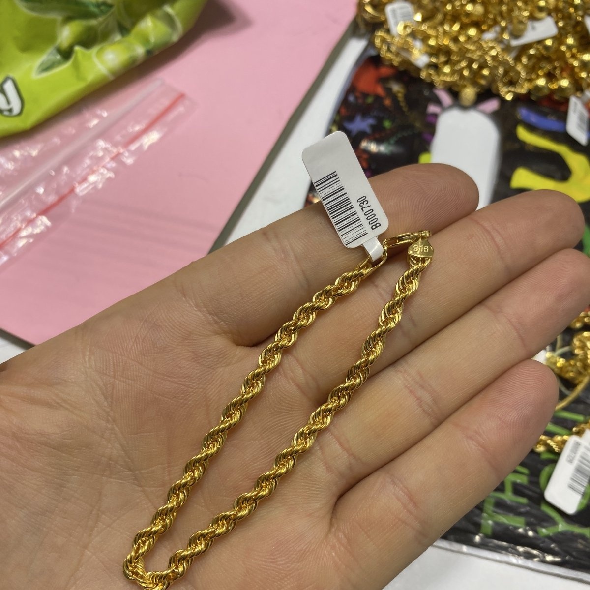 22 Ayar Altın Halat Bileklik Modern Tasarım 4.76gr Kadın - B000730 - Fotoğraf 1