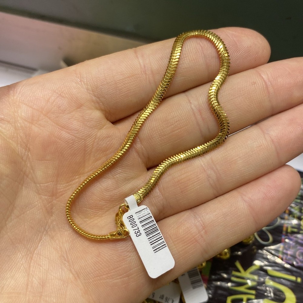 22 Ayar Altın Bileklik Balık Sırtı Özel Tasarım 5.99gr Kadın - B000733