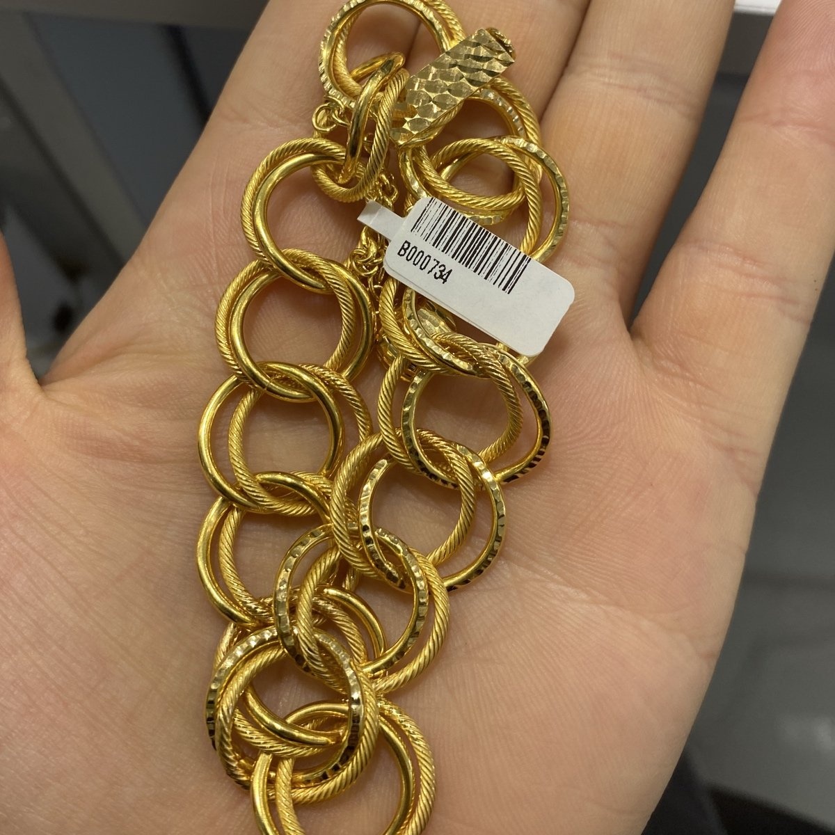 22 Ayar Altın Bileklik Samanyolu Özel Tasarım 20.71gr Kadın - B000734 - Fotoğraf 1