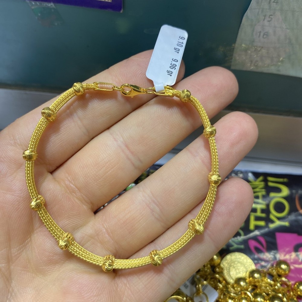 22 Ayar Altın Bileklik Dorika Toplu El İşi 9.10gr Hediye - B000759